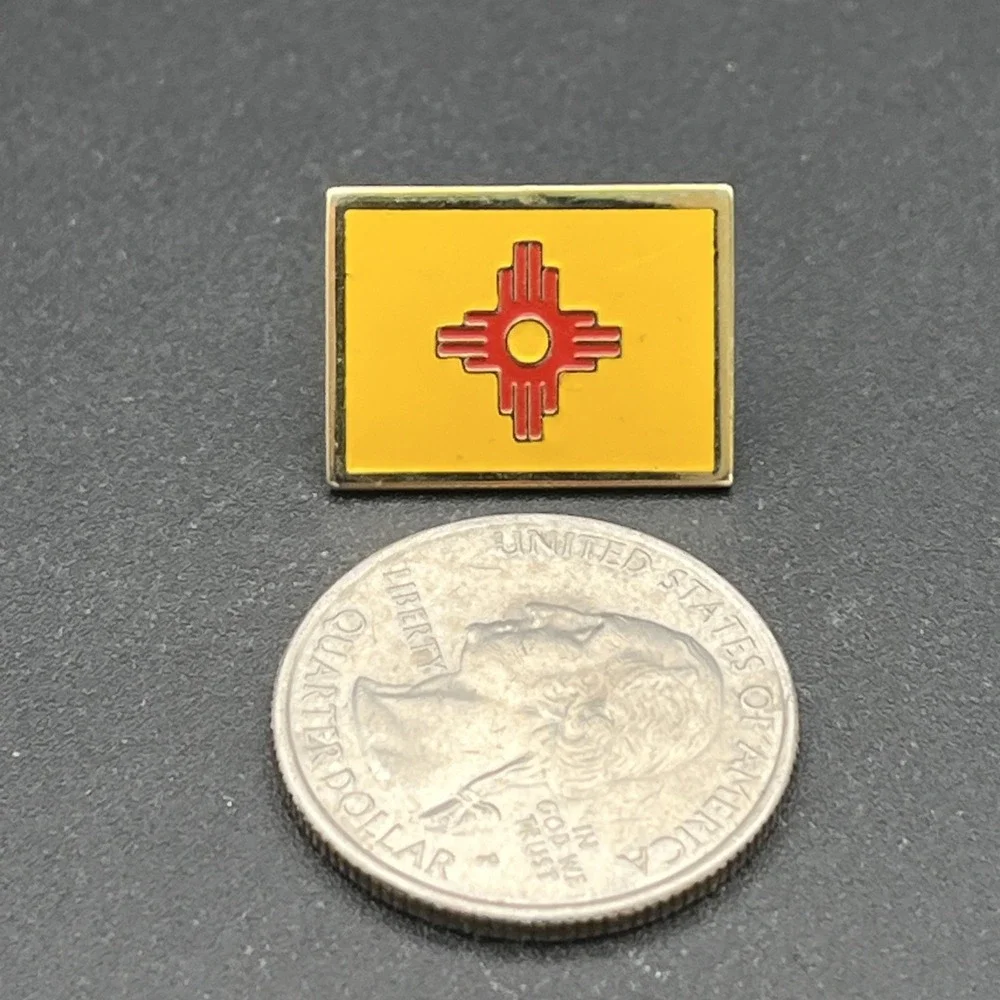 New Mexico Flag United States Of‎ America Lapel Hat Pin